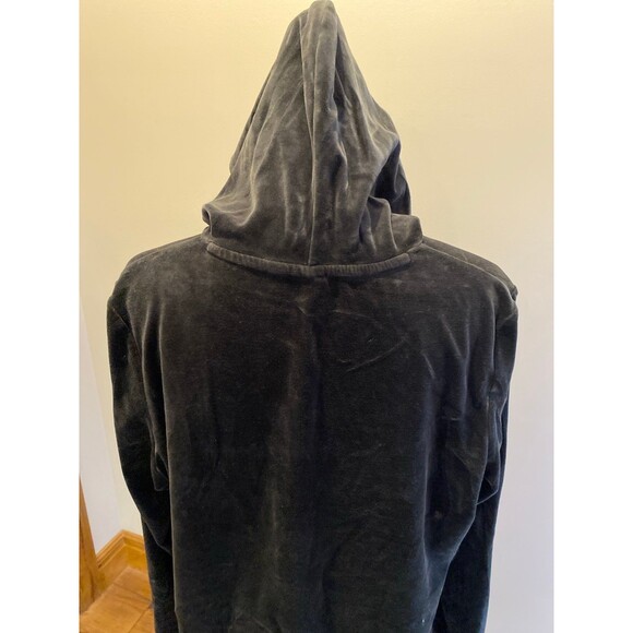 PUMA Women's Essentials+
Velour Hoodie Black Pass Through Pocket 75% Cotton SOFT - Picture 7 of 11